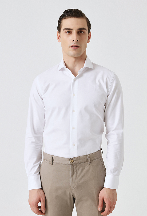 Damat Tween Damat Slim Fit Beyaz Gömlek. 1