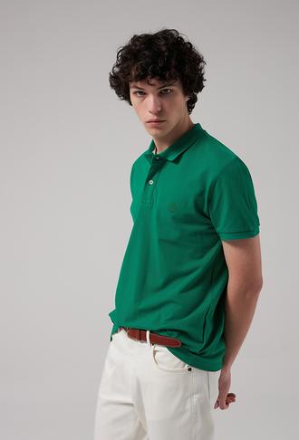 Ds Damat Regular Fit Yeşil %100 Pamuk Polo Yaka T-shirt - 8682060907240 | D'S Damat