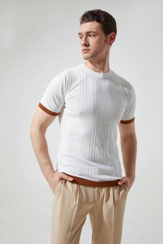 Ds Damat Regular Fit Beyaz T-shirt - 8682445751833 | D'S Damat