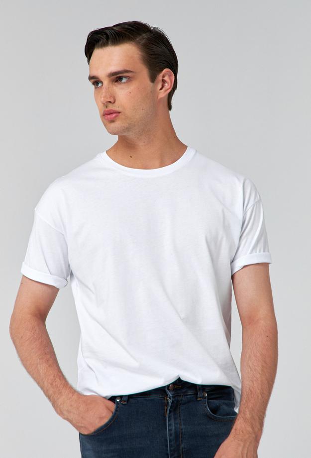 Ds Damat Oversize Beyaz T-shirt