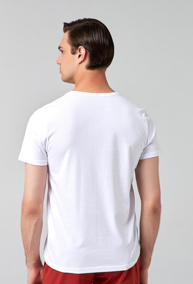 Ds Damat Slim Fit Beyaz T-shirt