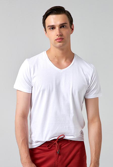Ds Damat Slim Fit Beyaz T-shirt - 8682060252203 | D'S Damat