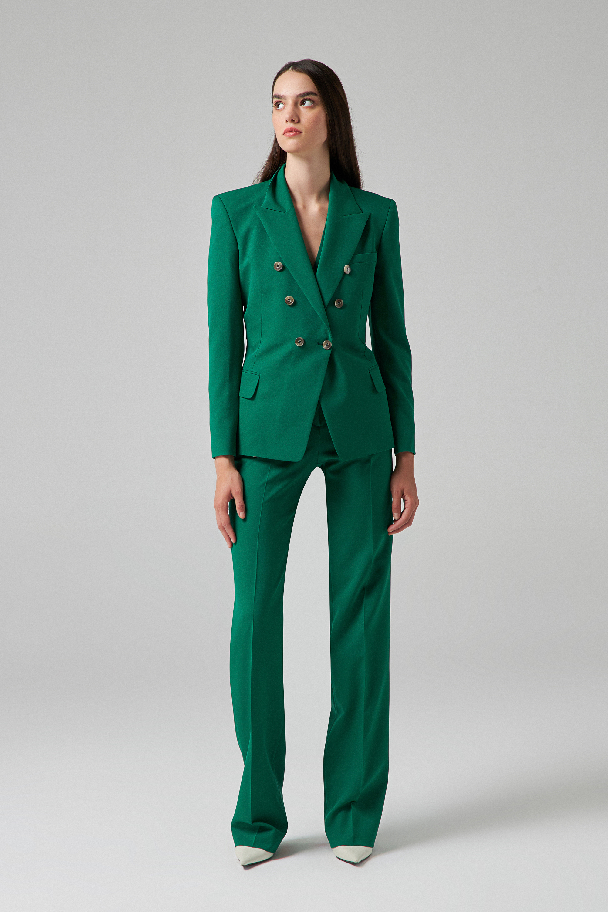 Damat Tween Damat Slim Fit Yeşil Takim Elbise Yelekli. 2