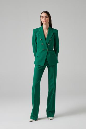 Damat Slim Fit Yeşil Takım Elbise Yelekli - 8682365706197 | Damat Tween