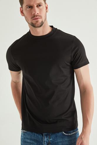 Twn Slim Fit Siyah T-shirt - 8682445808636 | D'S Damat