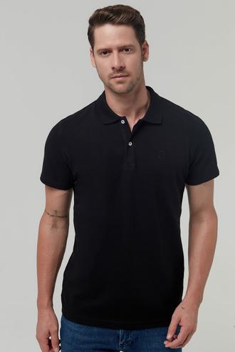 Ds Damat Regular Fit Siyah %100 Pamuk Polo Yaka T-shirt - 8682060907103 | D'S Damat