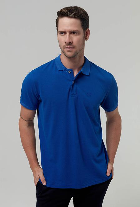Ds Damat Regular Fit Saks Mavi %100 Pamuk Polo Yaka T-shirt - 8682060907400 | D'S Damat