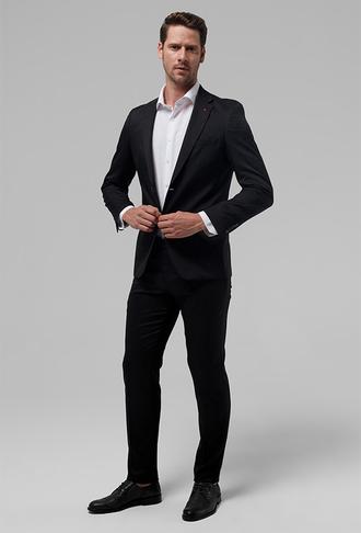 Ds Damat Slim Fit Siyah Düz Takım Elbise - 8683578003134 | D'S Damat