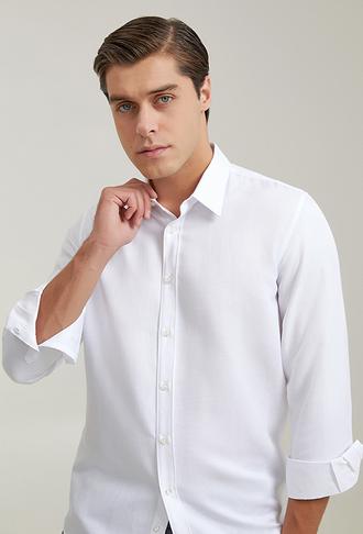 Tween Slim Fit Beyaz Gömlek - 8682365855192 | Damat Tween