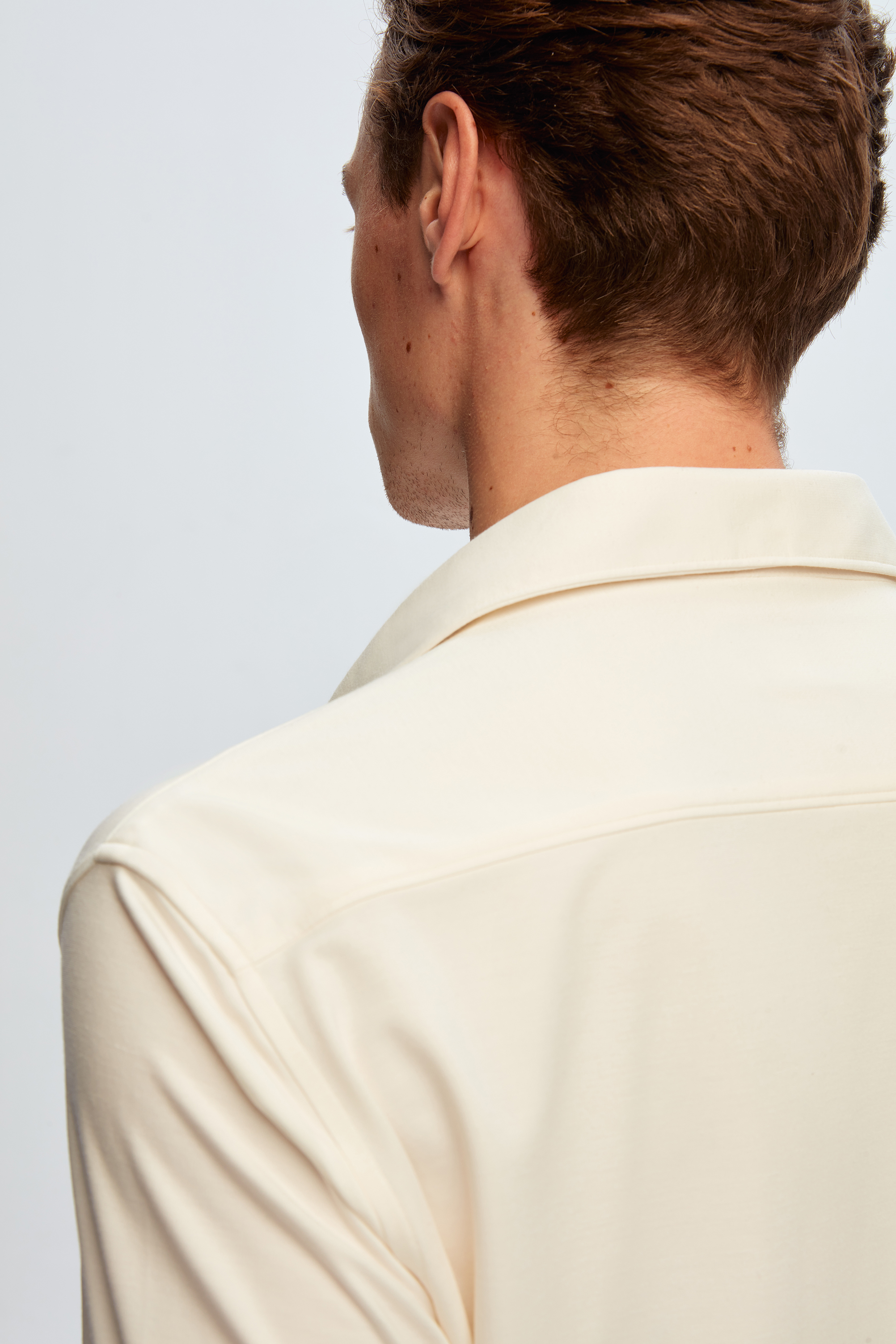 Damat Tween Tween Slim Fit Ekru Düz Gömlek. 4 Damat Tween Tween Slim Fit Ekru Düz Gömlek. 4