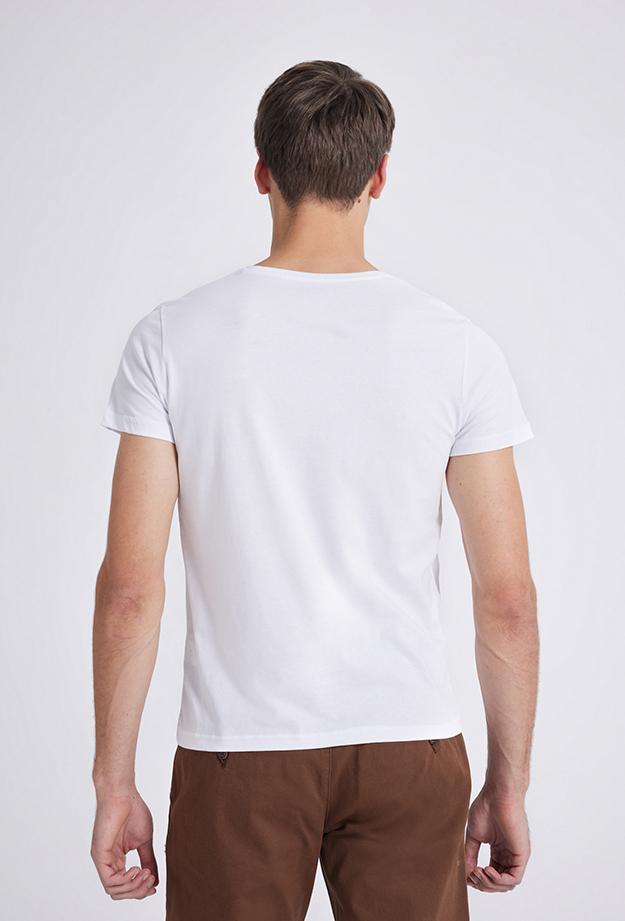 Ds Damat Slim Fit Beyaz T-shirt